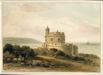 Castello di St. Mawes, Cornovaglia, 1821
